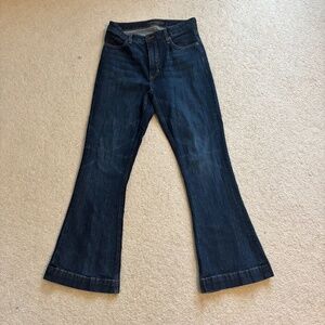 Kimes Ranch Jennifer Bootcut Flare Jeans Women Size 6/30 Dark Wash Made in USA